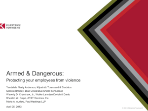 Armed and Dangerous Protecting Your Employees from Violence
