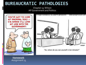 Bureaucratic Pathologies