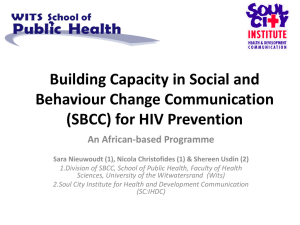 SBCC - HIV Capacity Building Partners Summit
