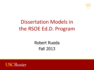 Dissertation Models