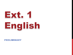 to a guide to the ext. 1 preliminary course
