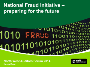 National Fraud Intiative preparing for the future