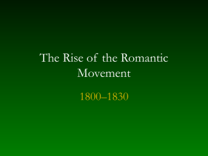 The Rise of the Romantic Movement