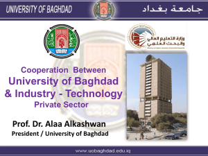 Cooperation Between University of Baghdad