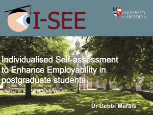 Individualised Self-assessment to Enhance Employability in