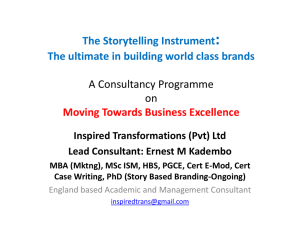 The Storytelling Approach - Inspired Transformations Ltd