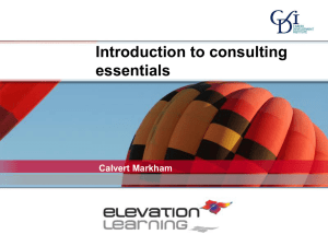Introduction to consulting essentials