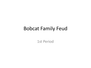 Bobcat Family Feud 2nd