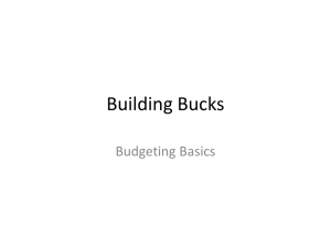 Budgeting Basics PowerPoint