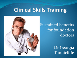 Clinical Skills training offers sustained benefits for