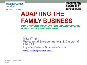 Adapting the family business
