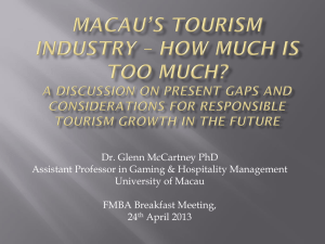 Meeting Presentation - France Macau Business Association