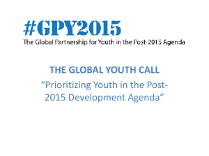 the global youth call