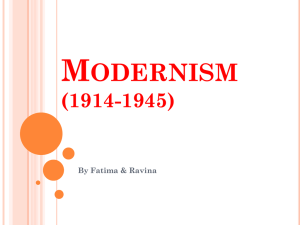 Modernism - A2EnglishLearningCommunity2010