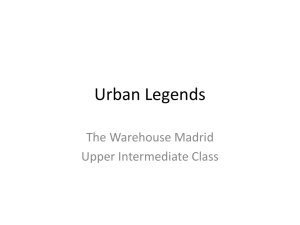 Urban Legends - WordPress.com