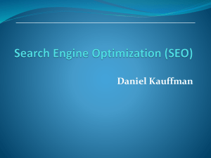 Google SEO Search Engine Optimization Introduction Powerpoint