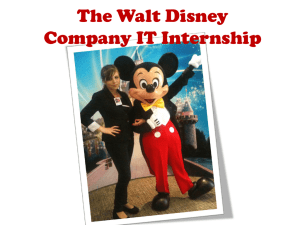 Why did I choose placement at Disney?