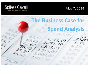 The Business Case for Spend Analysis