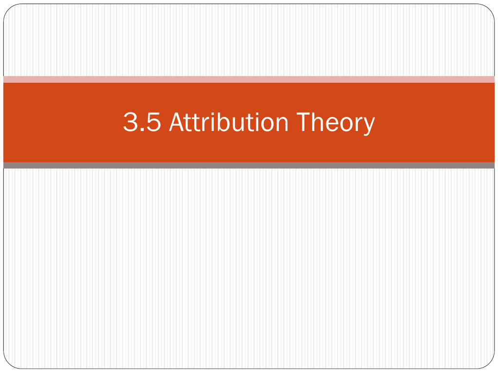 attribution theory of leadership ppt