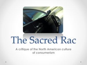 The Sacred Rac - The West Central Project