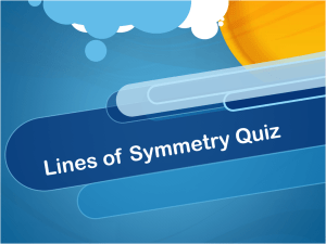Lines of Symmetry Quiz