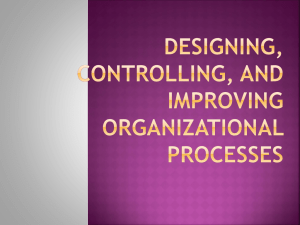 Designing, Controlling, and Improving Organizational Processes