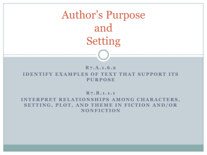 All Summer in a Day: Author`s Purpose PPT