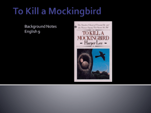 To Kill a Mockingbird - Pennsbury School District