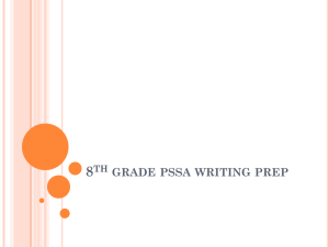 8th grade pssa writing prep