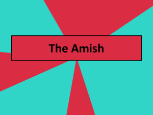 Amish ppt - Discover the USA