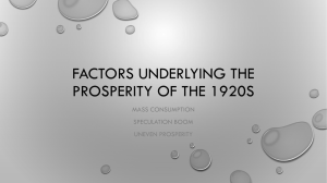 Factors of Prosperity