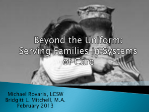 Systems of Care and Military Families