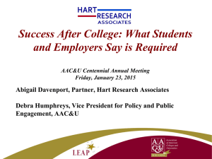 Session slides available here - Association of American Colleges