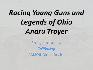 Racing Young Guns and Legends of Ohio Andru Troyer