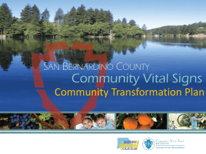 Access to Health and Wellness - Community Vital Signs Initiative