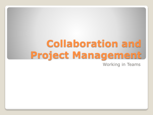 Collaboration and Project Management