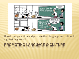 Promoting Language