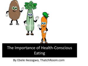 The Importance of Health-Conscious Eating