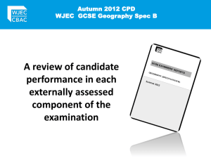 Autumn 2012 CPD Review of Exam Performance PowerPoint