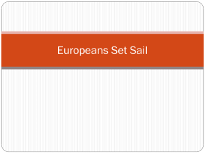 Europeans Set Sail