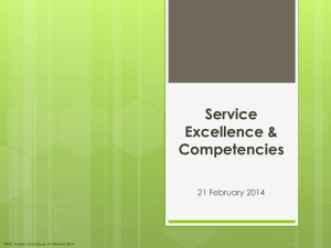 Service Excellence & Competencies