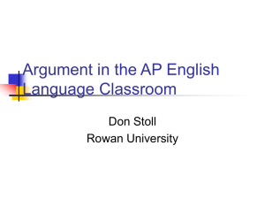 AP English Language Exam