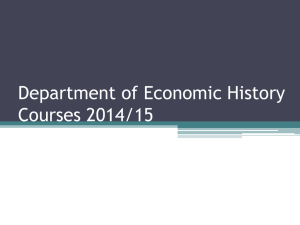 Economic History - presentation