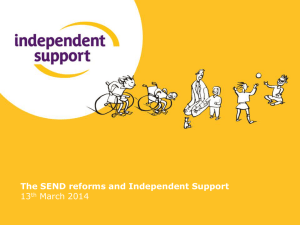 Independent Support briefing - The Council for Disabled Children