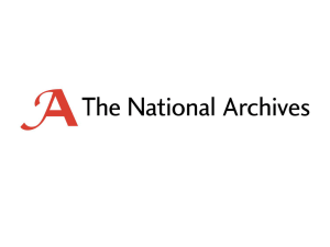 Opening data - The National Archives