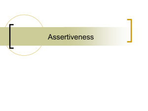 Assertiveness - P7 Consulting