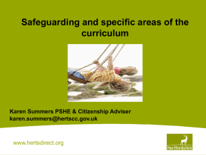 safeguarding_curriculum - Hertfordshire Grid for Learning