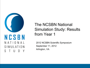 The NCSBN National Simulation Study
