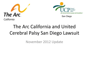The Arc UCP (San Diego) Lawsuit