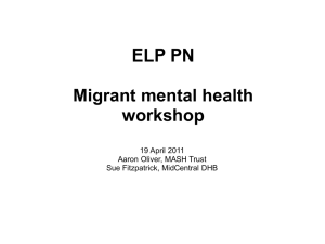 Workshop Migrant Mental Health Powerpoint
